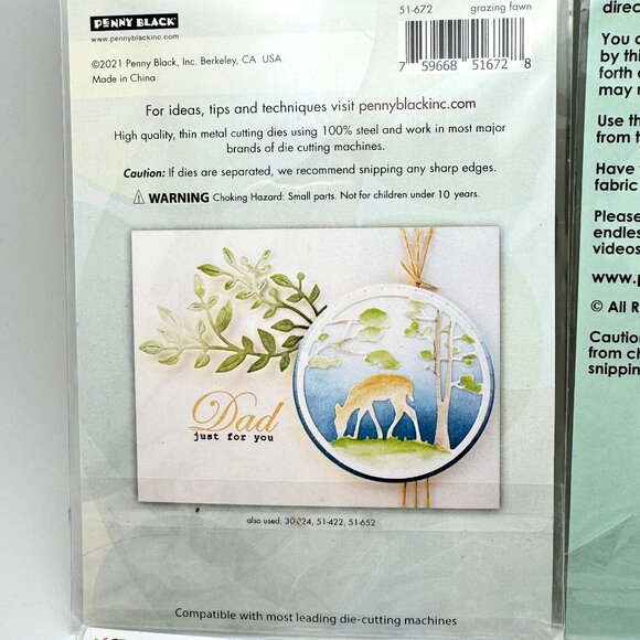 Christmas Holiday Set of 4 Metal Cutting Dies For Crafting & Card Making - Picture 10 of 10